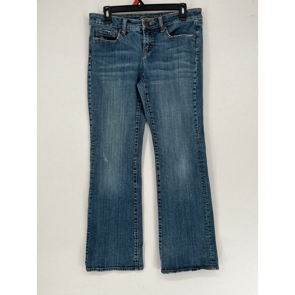 Coldwater Creek Womens Bootcut Jeans Medium Wash Blue Denim Size P8 Stretch